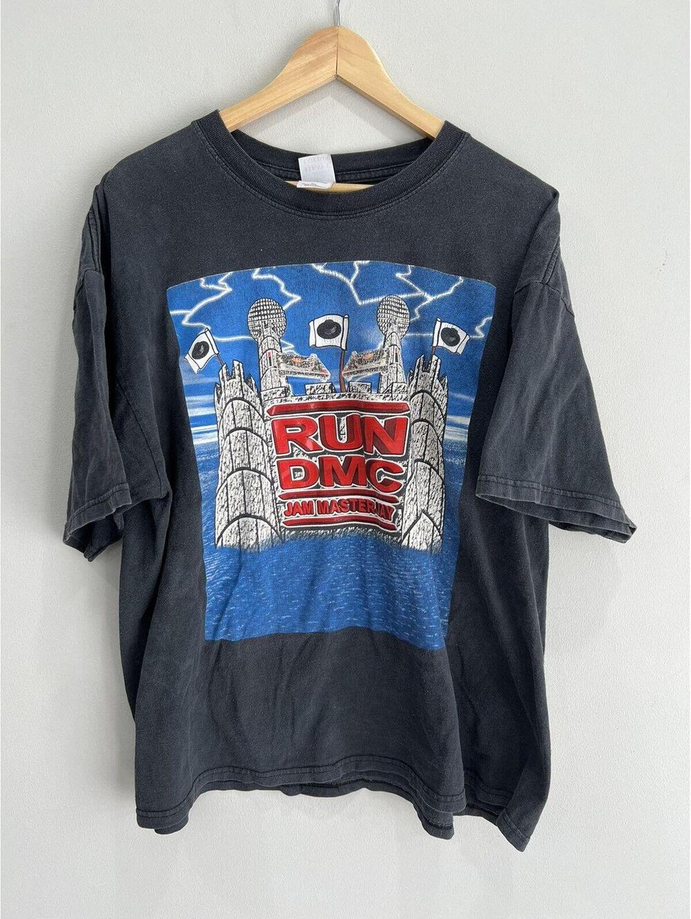 Vintage Run Dmc Jam Master Jay Rap Tee Shirt band